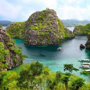 landscape of Coron, Busuanga island, Palawan province, Philippines